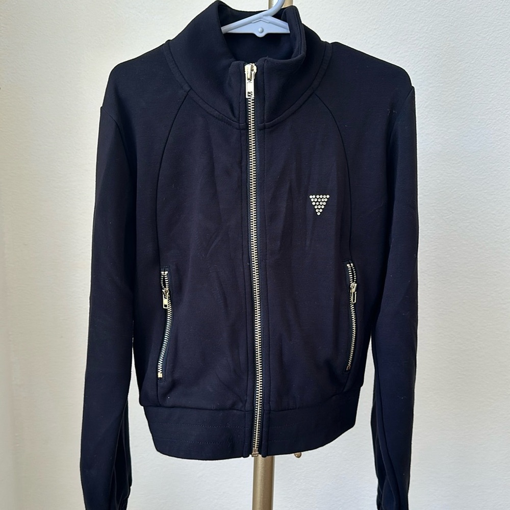 Guess zippered down girls track jacket